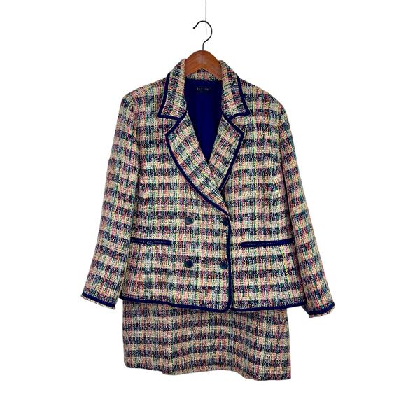 Talbots Multicolor Tweed Skirt Set